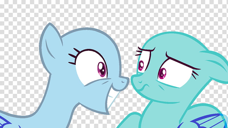 MLP Base New friend, two Little Pony characters transparent background PNG clipart