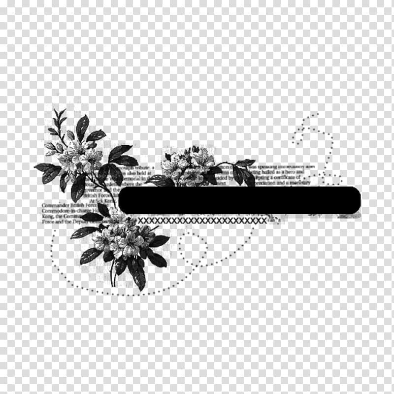 black-and-white plant tree flower drawing, Blackandwhite transparent background PNG clipart