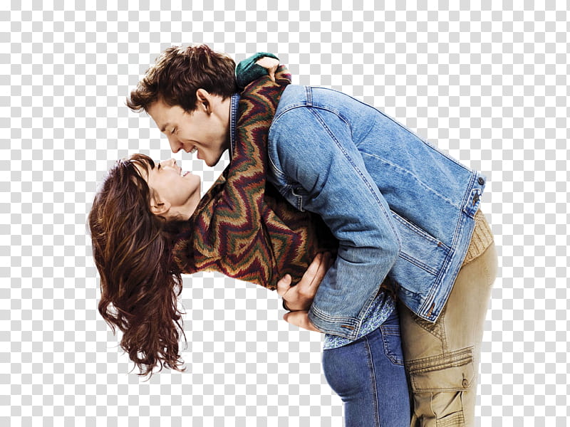 Love Rosie, man and woman smiling while hugging each other transparent background PNG clipart