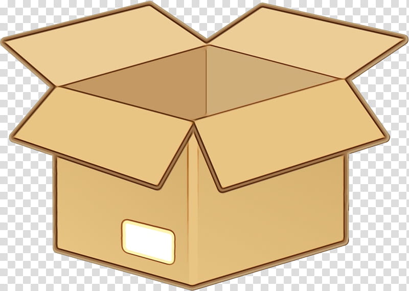 shipping box box package delivery, Watercolor, Paint, Wet Ink transparent background PNG clipart