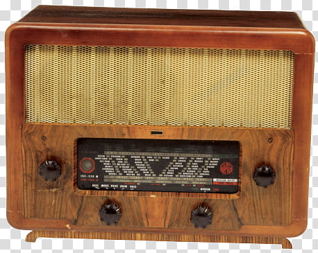 brown transistor radio transparent background PNG clipart