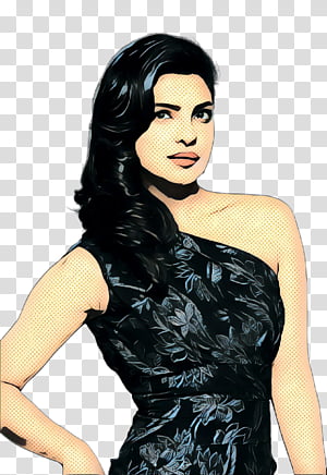 hair black hair shoulder hairstyle lady, Pop Art, Retro, Vintage, Long Hair, Fashion Model, Photo Shoot, Dress transparent background PNG clipart thumbnail