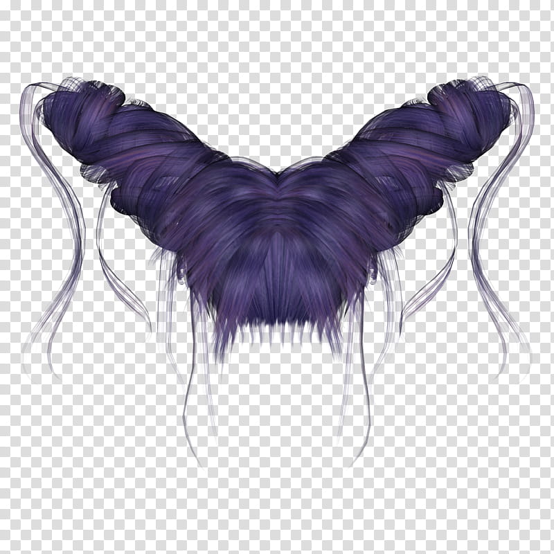 Gothic Hairstylez, purple wig transparent background PNG clipart