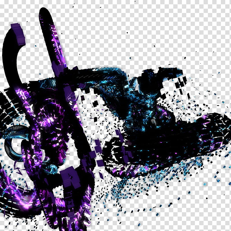 SciFi Render , purple and black abstract logo transparent background PNG clipart