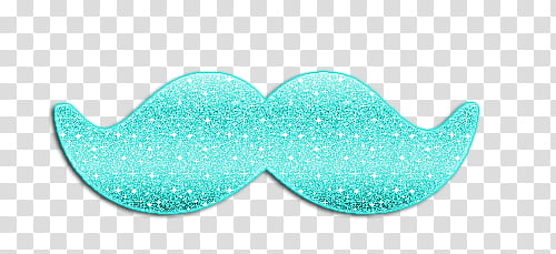 mint green mustache illustration transparent background PNG clipart