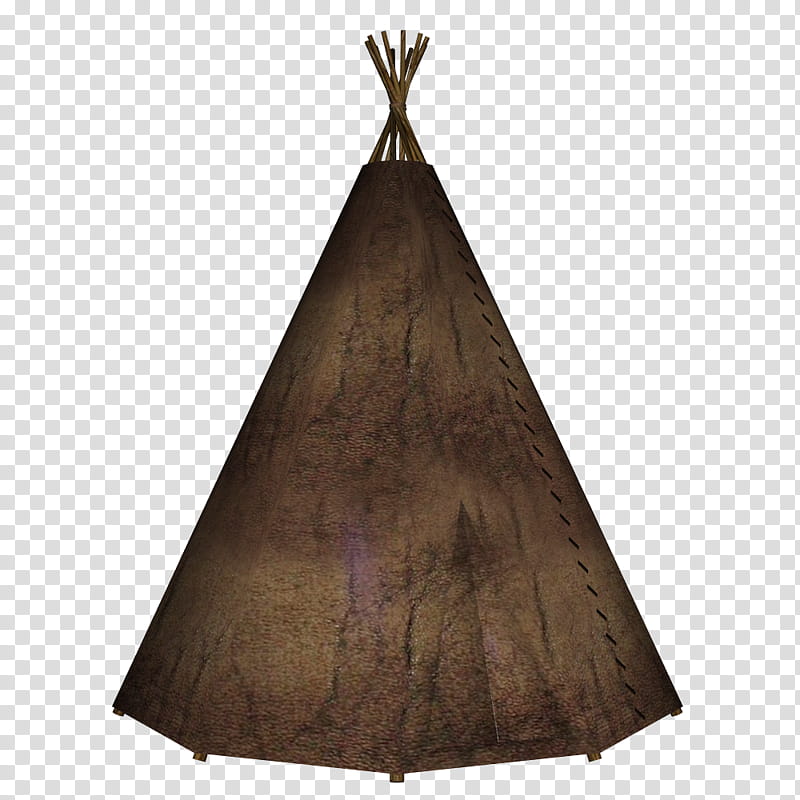 TeePee, brown tipi tent transparent background PNG clipart