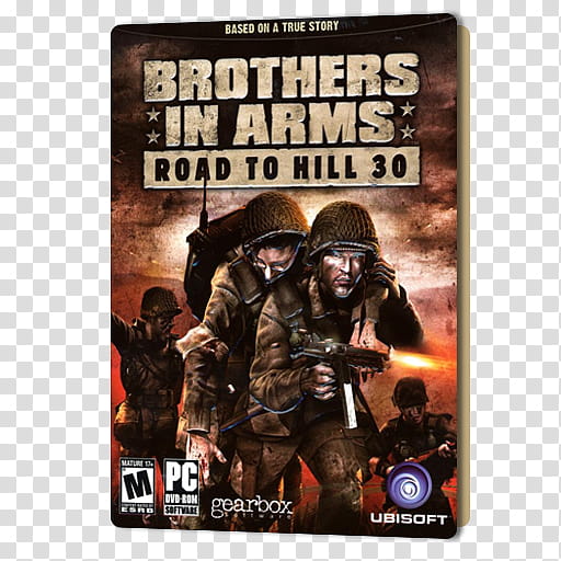 PC Games Dock Icons , Brothers in Arms Road to Hill , Brothers in Arms road to hill , case transparent background PNG clipart
