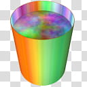 Plasma Gradient Tumbler Icons, plFrmotot_x, green and orange container transparent background PNG clipart