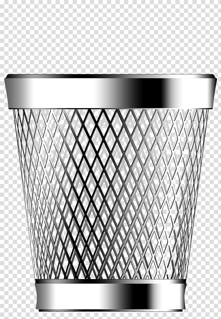 Icons of Steel HD, cestino-vuoto, silver trash bin transparent background PNG clipart