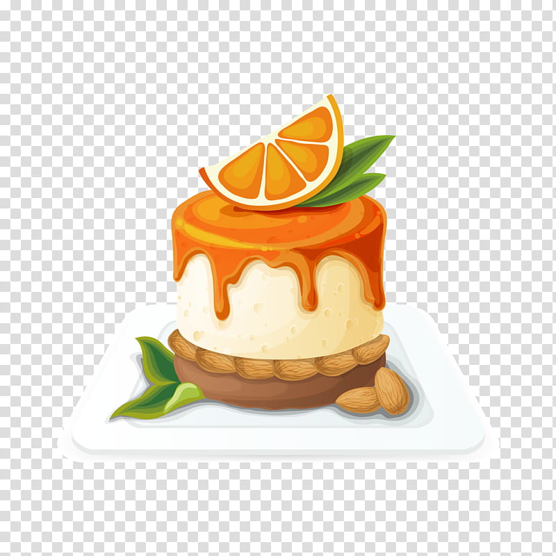 Cake, Cheesecake, Mousse, Dessert, Chocolate, Food, Orange, Fruit transparent background PNG clipart