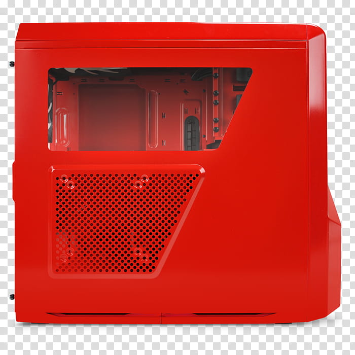 Red Light, Computer Cases Housings, Power Supply Unit, Nzxt Phantom 410 Tower Case, MicroATX, Mid Tower Case, Personal Computer, Form Factor transparent background PNG clipart