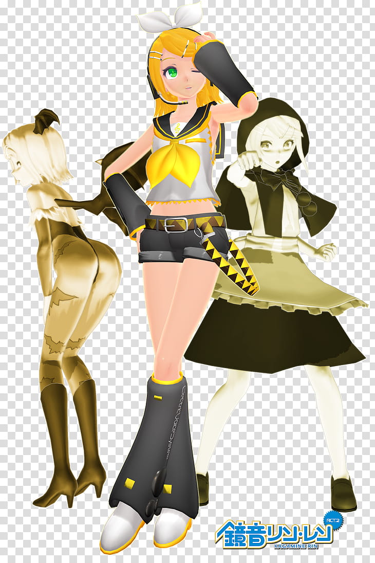 ~ Energetic Girl ~, Jin&#;s TDA Rin Kagamine transparent background PNG clipart