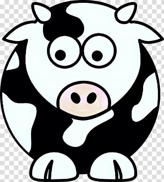 Cow, Holstein Friesian Cattle, Calf, Silhouette, Dairy Cattle, Cartoon, Cuteness, Snout transparent background PNG clipart