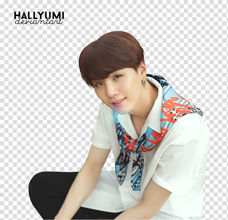 Suga Summer age in Saipan, man wearing white collared t-shirt transparent background PNG clipart