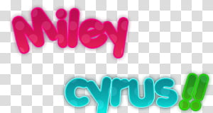 Texto Miley Cyrus transparent background PNG clipart thumbnail