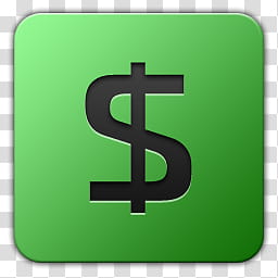 Icon , $, green icon with dollar sign logo transparent background PNG clipart