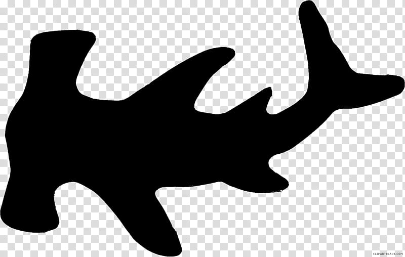 Great White Shark, Hammerhead Shark, Tiger Shark, Smalleye Hammerhead, Great Hammerhead, Blackandwhite, Silhouette, Fish transparent background PNG clipart