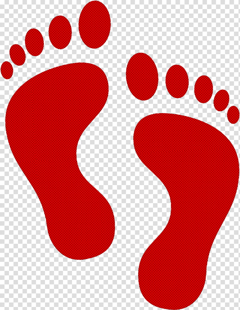 Footprint, Red, Paw, Leg transparent background PNG clipart