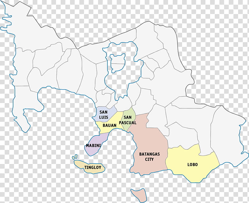 Map, Legislative Districts Of Batangas, Tagalog Language, Anilao, Legislative Districts Of The Philippines, Bauan, Area transparent background PNG clipart