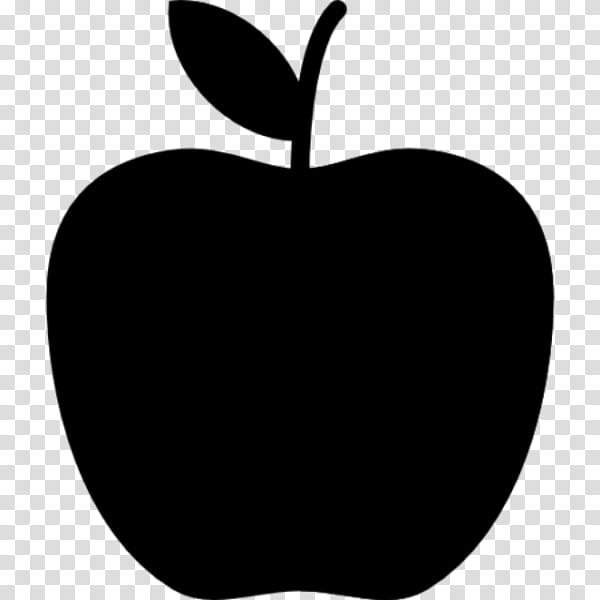 Black Apple Logo, Silhouette, Drawing, Leaf, Fruit, Plant, Tree, Blackandwhite transparent background PNG clipart