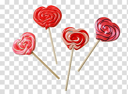 Elements , four lollipops transparent background PNG clipart