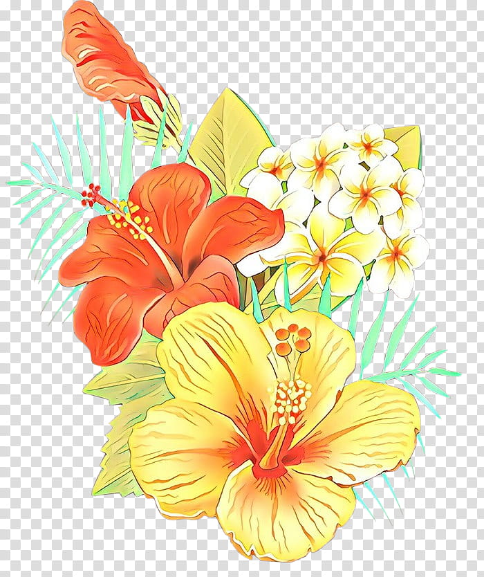 hibiscus flower hawaiian hibiscus petal plant, Cartoon, Flowering Plant, Ch...