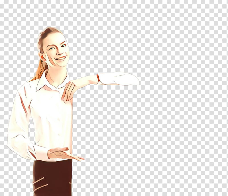 white standing arm gesture shoulder, Finger, Hand, Sleeve, Smile, Uniform transparent background PNG clipart