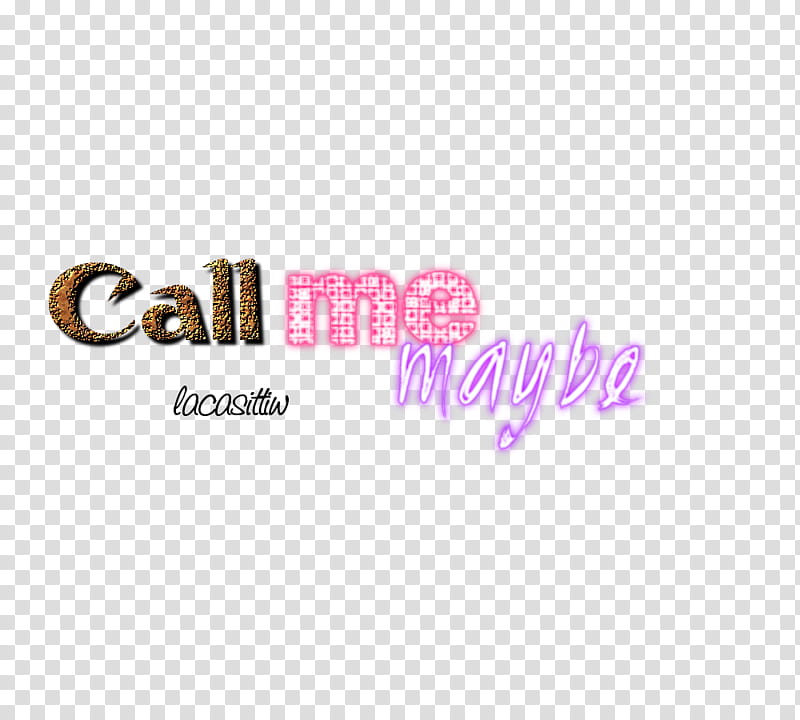 Frase, call me maybe text overlay transparent background PNG clipart