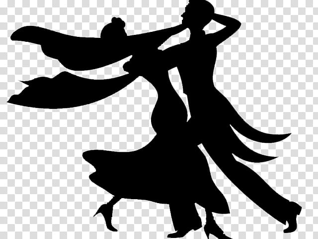 Dancer Silhouette, Blackandwhite, Ballroom Dance, Performing Arts, Latin Dance, Tango, Event, Salsa DANCE transparent background PNG clipart