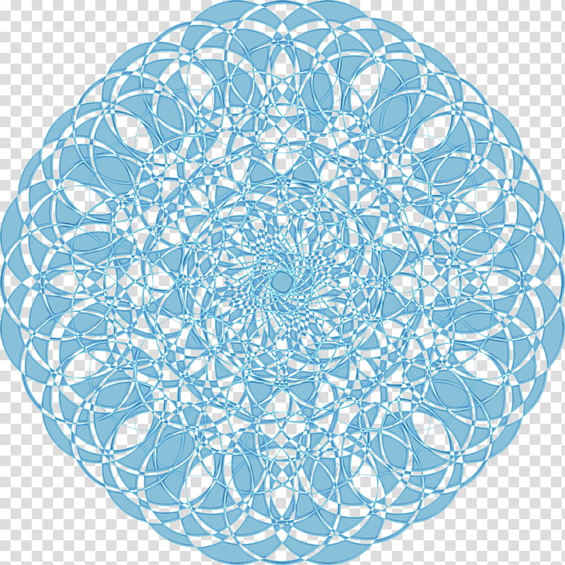 Floral Decorative, Ornament, Floral Ornament, Mandala, Drawing, Blue, Aqua, Turquoise transparent background PNG clipart