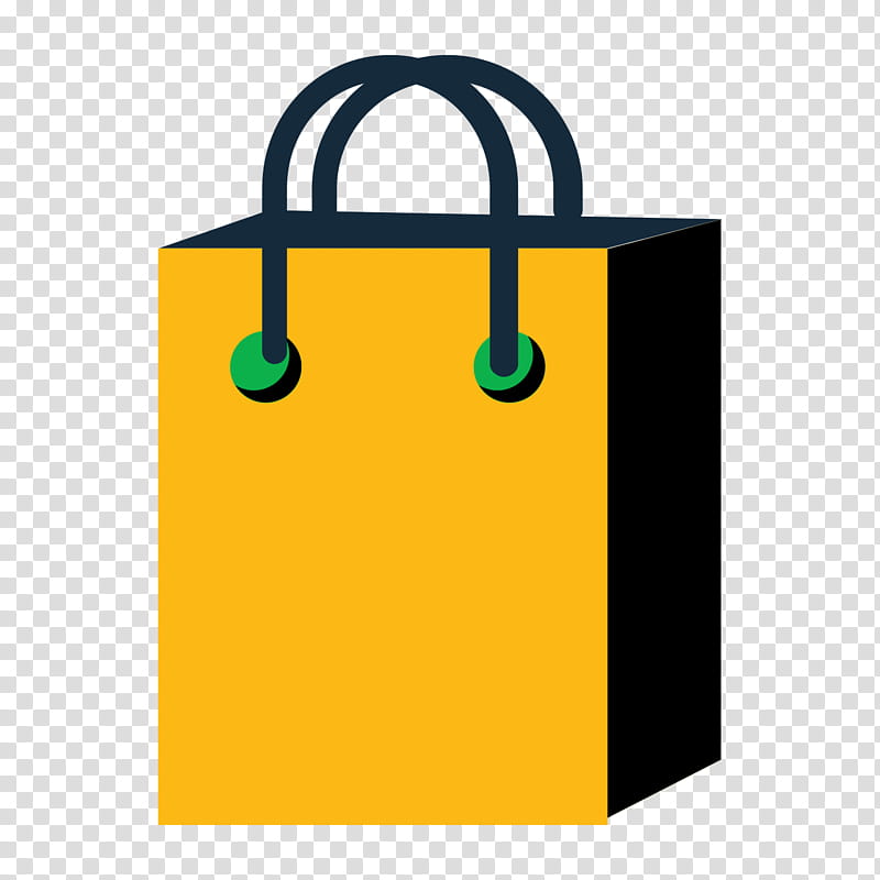 Shopping Bag, Logo, Reticule, Paper Bag, Handbag, Yellow, Green, Area transparent background PNG clipart