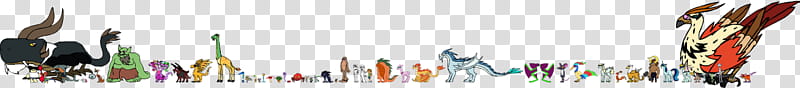 Creature size chart transparent background PNG clipart