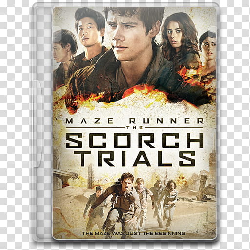 Movie Icon Mega , Maze Runner, The Scorch Trials, Maze Runner The Scorch Trials DVD case transparent background PNG clipart