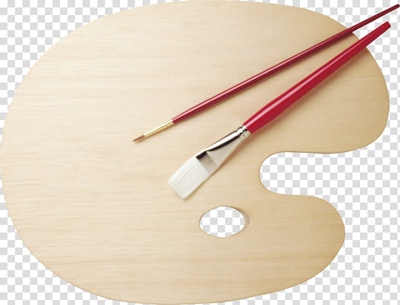 Paint Brush, Palette, Painting, Oil Painting, Paint Brushes, Pallet, Wood, Material transparent background PNG clipart