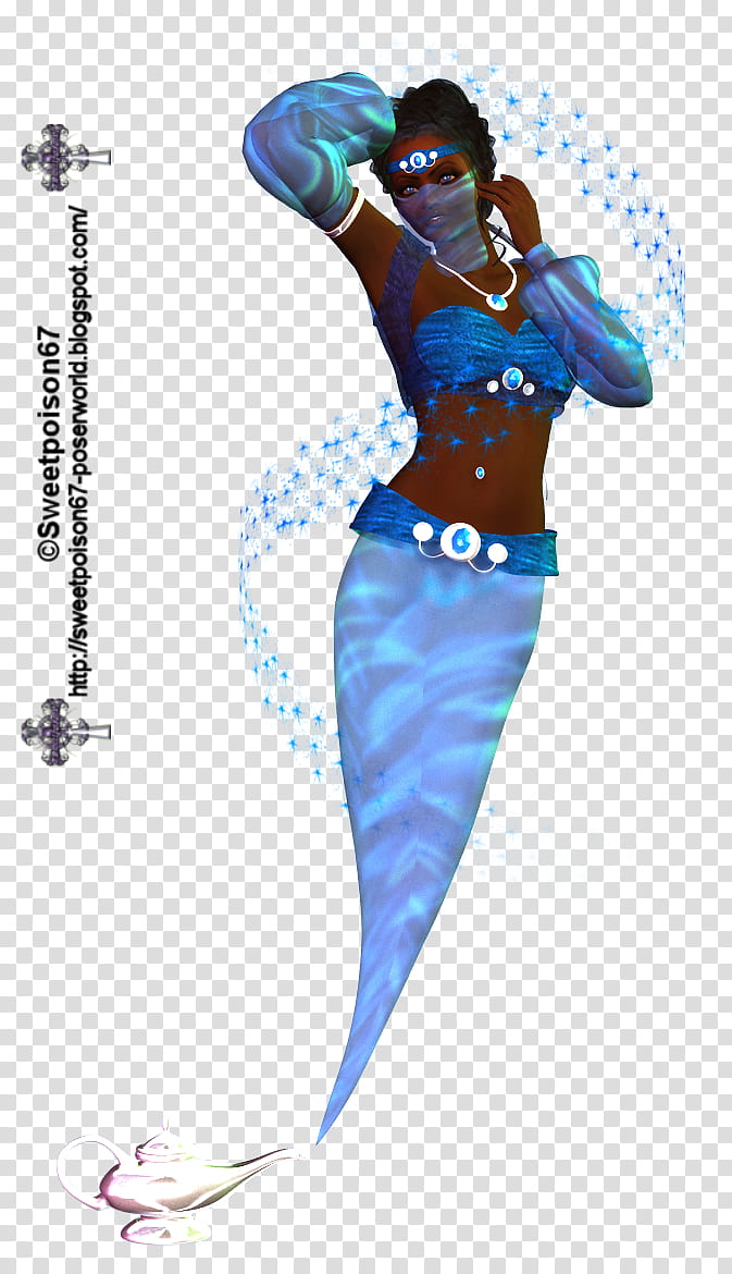 Genie Serenity, female mermaid illustration transparent background PNG clipart