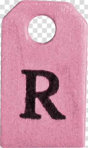 Christmas gift special, pink R service tag transparent background PNG clipart
