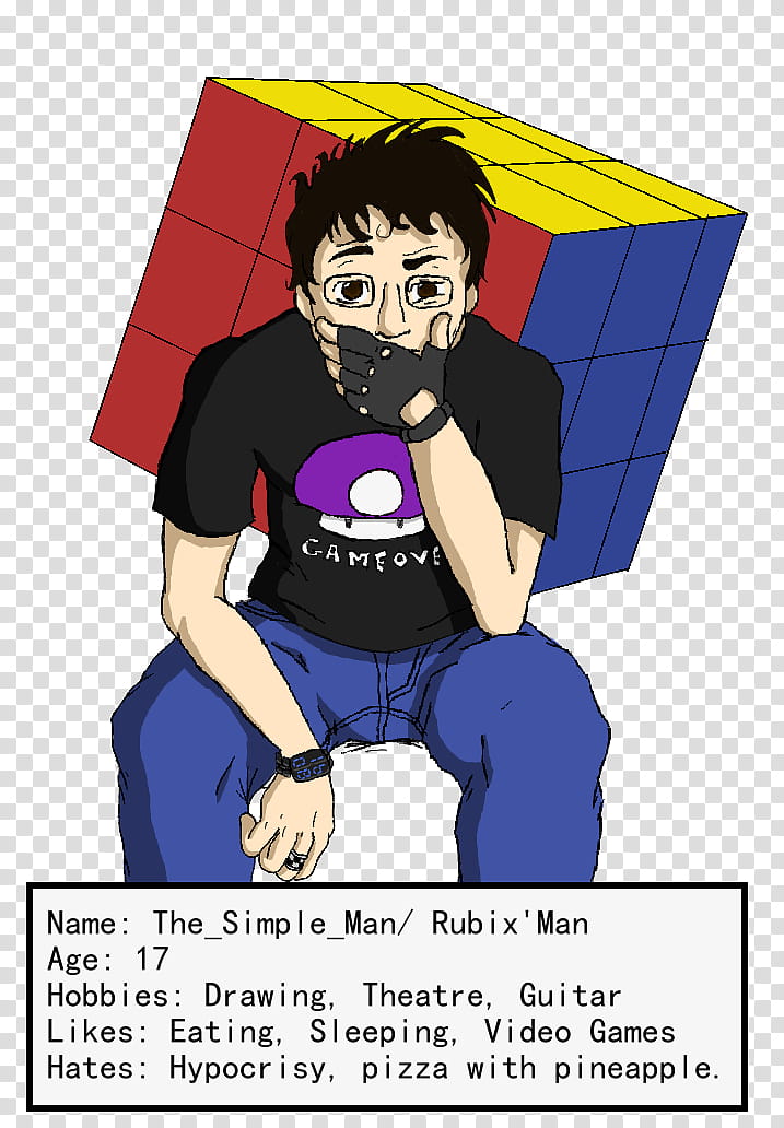 New Id: my name is rubix... transparent background PNG clipart