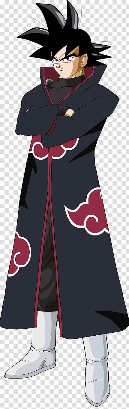 Black Goku Akatsuki transparent background PNG clipart