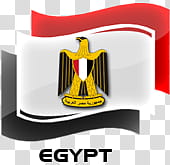flag of Egypt illustration transparent background PNG clipart