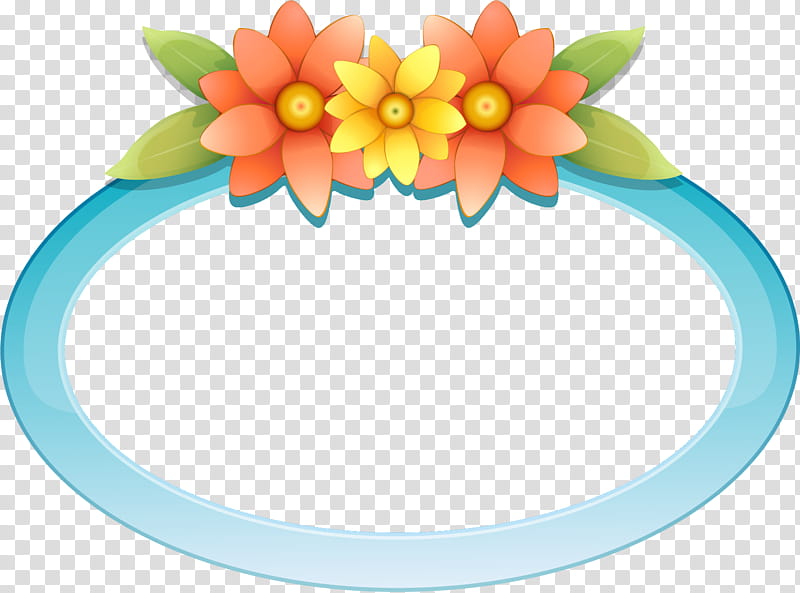 Yellow flower frame vine frame foliage vine frame, Plate, Hair Accessory, Dishware, Hair Tie, Tableware transparent background PNG clipart