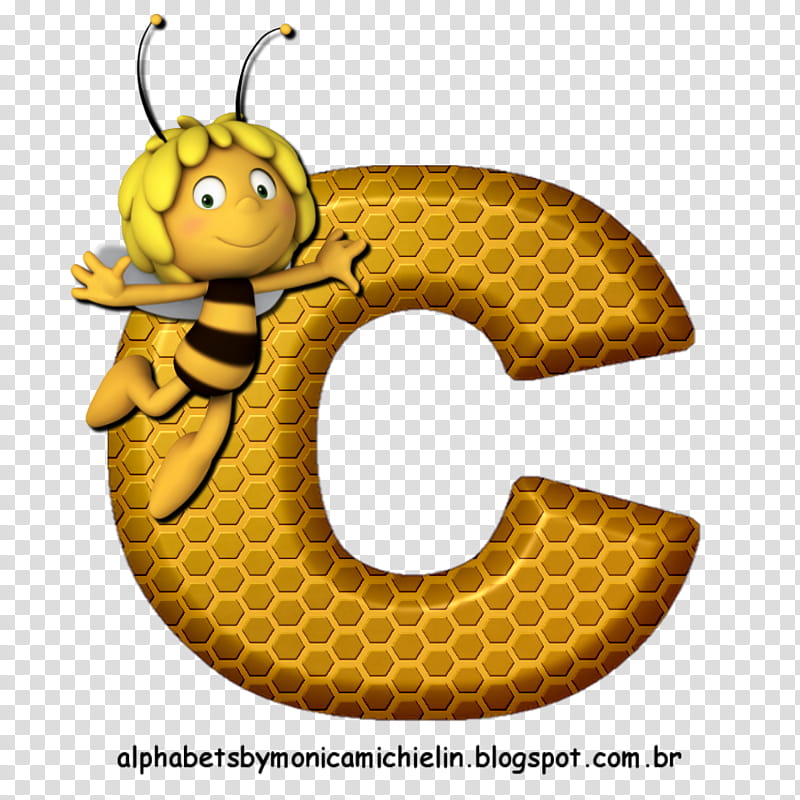 Hand, Honey Bee, Maya The Bee, Alphabet, Abelhinha, Muesli, Honeycomb, Letter transparent background PNG clipart