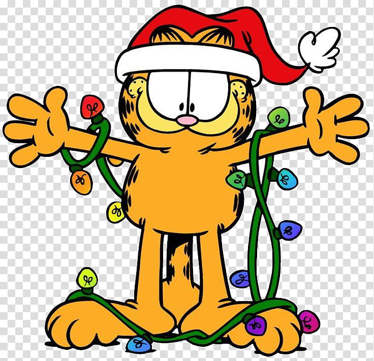 Christmas Tree Line Drawing, Cartoon, Christmas Day, Humour, Garfield, Holiday, Character, Comics transparent background PNG clipart