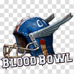 Blood Bowl Icon, Blood Bowl, blue and white Blood Bowl helmet transparent background PNG clipart