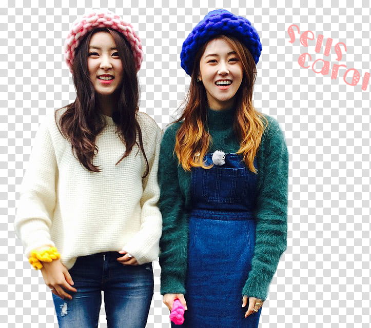 Gayoon and Sohyun MINUTE render transparent background PNG clipart