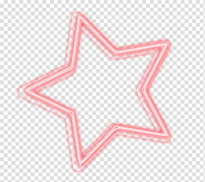 luces de neon, pink star artwork transparent background PNG clipart