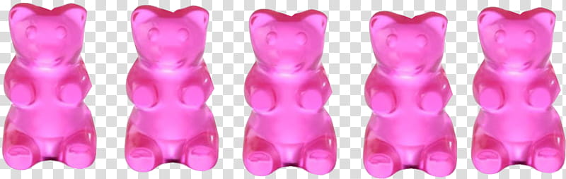 s, five pink bear toys transparent background PNG clipart