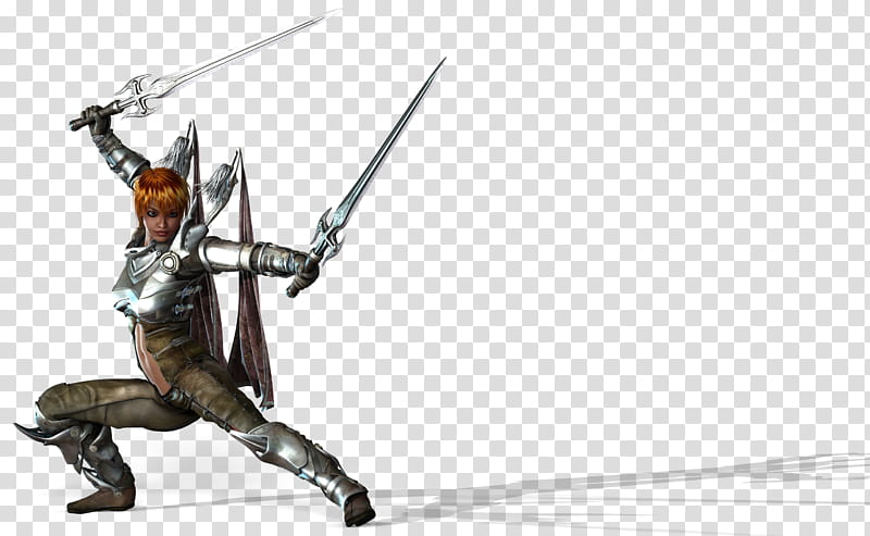 Justice Warrior, woman holding a pair of sword art transparent background PNG clipart