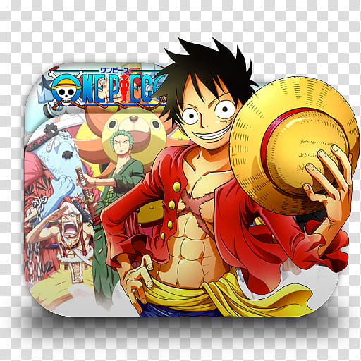One Piece Anime Folder Icon, One Piece transparent background PNG clipart