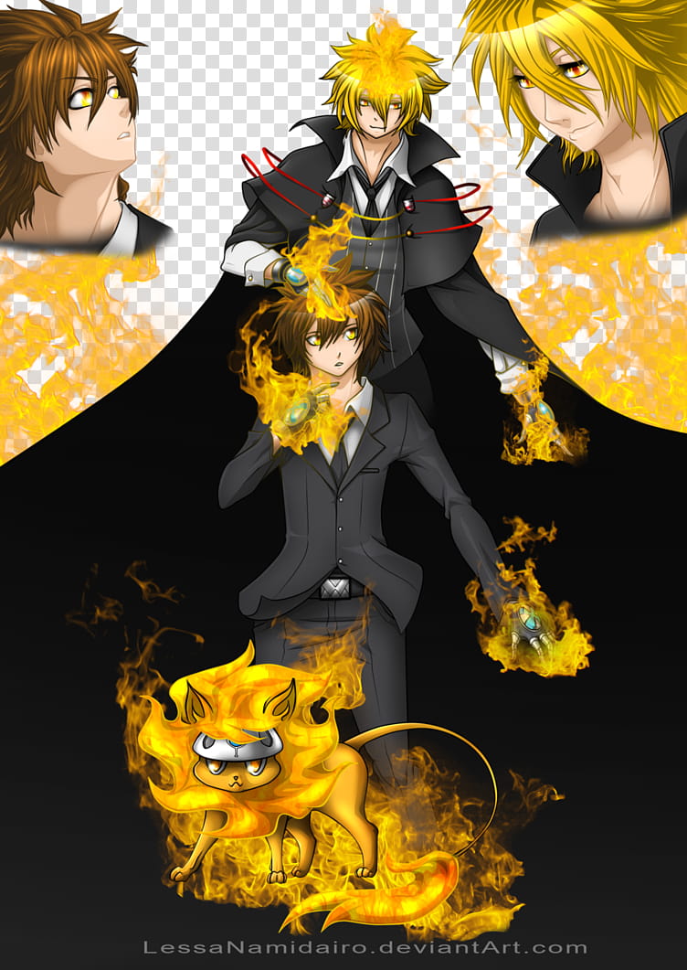 Vongola Primo and Dechimo transparent background PNG clipart