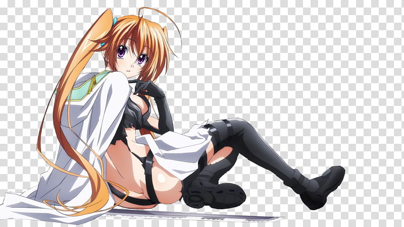 Highschool DxD new irina shidou render, woman in white top illustration transparent background PNG clipart